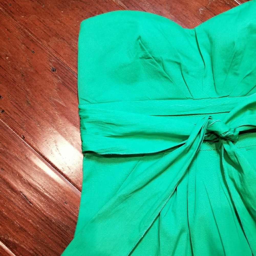 GREEN Strapless mini dress - Picture 2 of 5